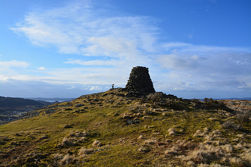 Toppen av Vardefjellet, 188 moh.