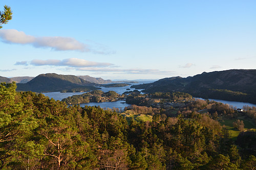 Utsikt mot Borgøyna fra Havåsen.