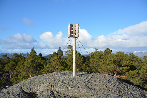 Toppen av Liarfjellet, 242 moh.