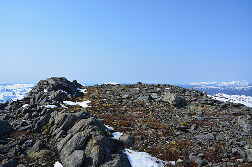 Toppen av Rauddalsnuten, 1021 moh.