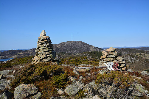 Toppen av Rindafjellet, 151 moh.