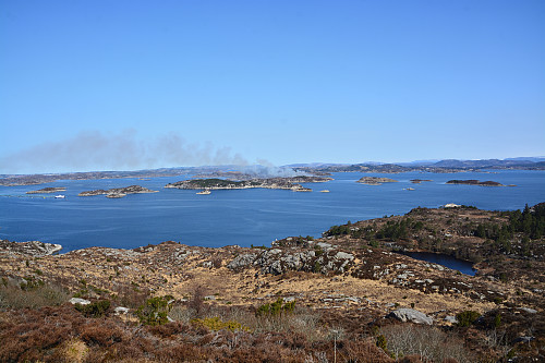 Brann på Barlundsholmen.
