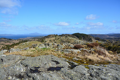 Toppen av Nordskogfjellet, 169 moh.