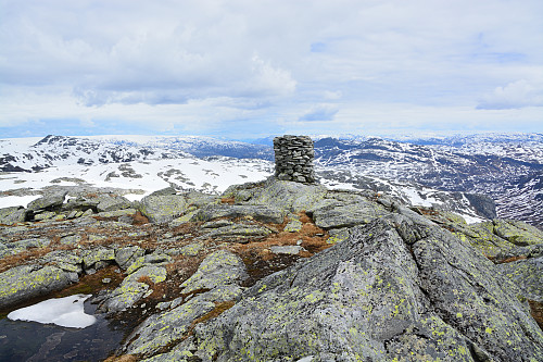 Toppen av Kvannegrødnuten, 1365 moh.