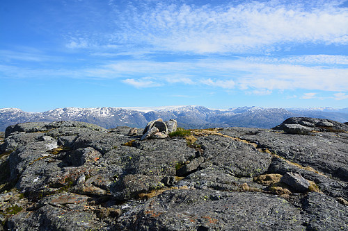 Toppen av Bekkjadalsheiane, 1003 moh.