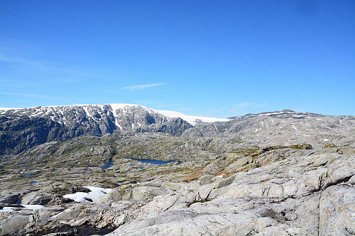 Utsikt innover mot Folgefonna.