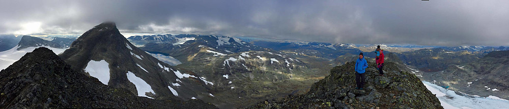 Panorama fra Slingsbytinden.