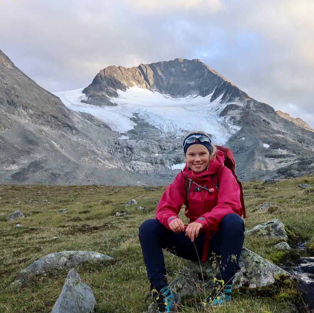 Visbretind i bakgrunnen