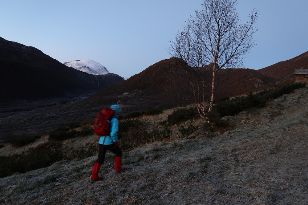 Loftet i kvit drakt i bakgrunnen