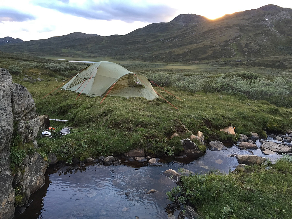 Kunne ikkje funne bedre teltplass
