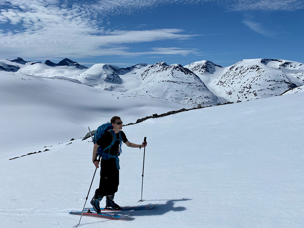 Vi har byrja på stigningane mot den nordre breen.