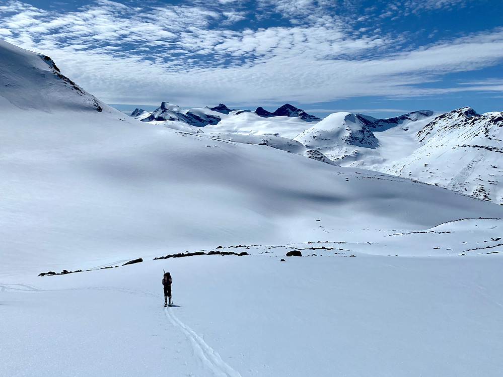 Vi tok av frå breen og sette kursen direkte mot N2