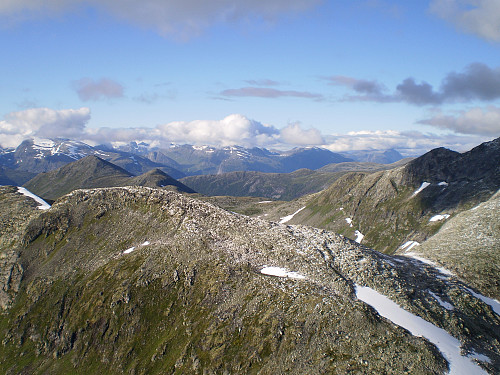 Frå Steindalsegga mot Mannefjellet