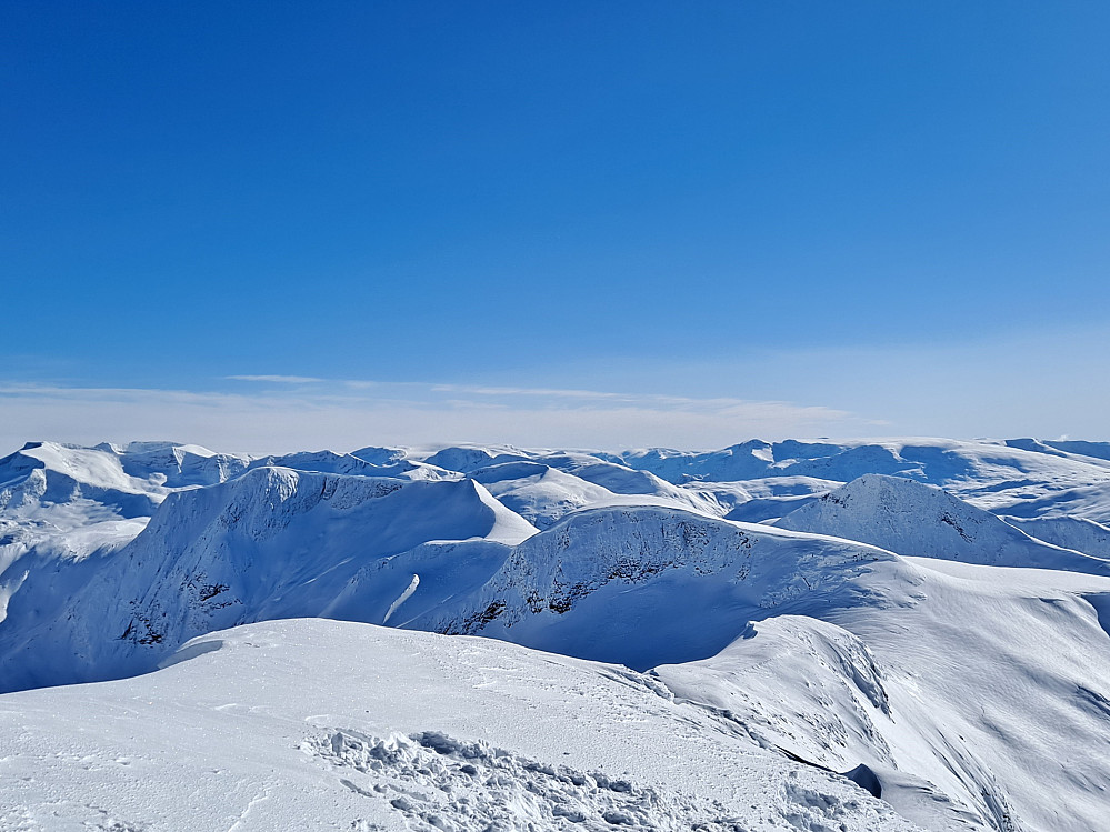 Sol og vindstille på toppen