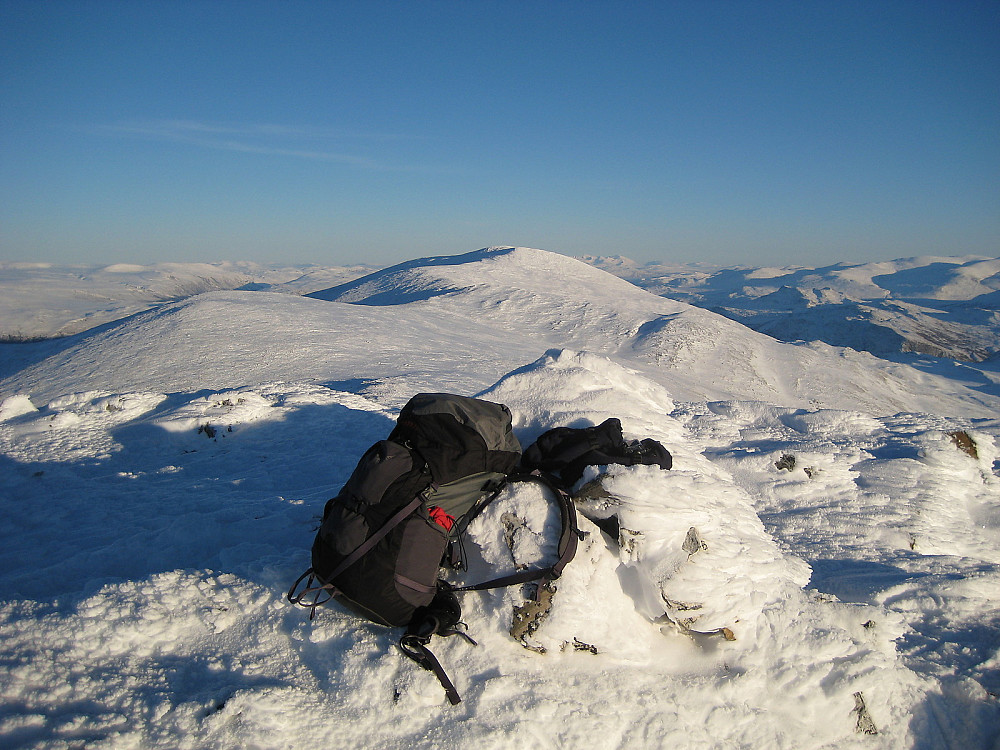 Toppvarden Moldulhøe mot Storivilen 10. november 2009
