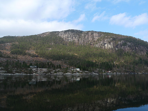 Verafjellet 314 moh fra Heimvikvågen