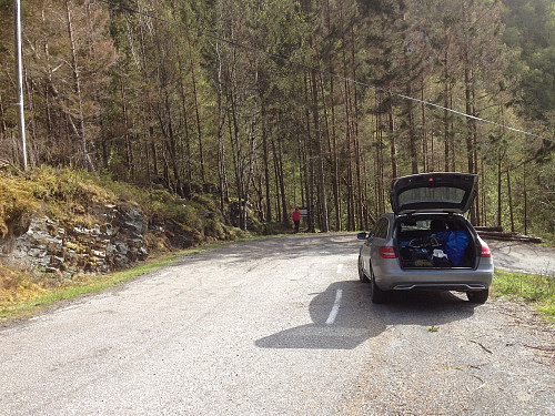 Parkeringslomme for Gjøvågfjellet