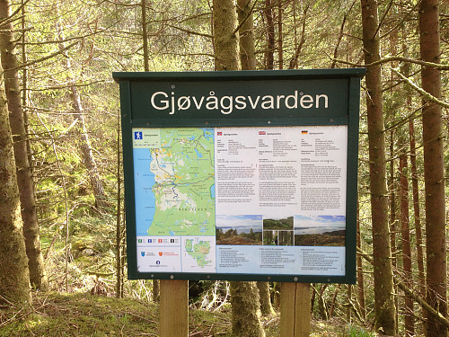 Flott infoskilt ved stistart