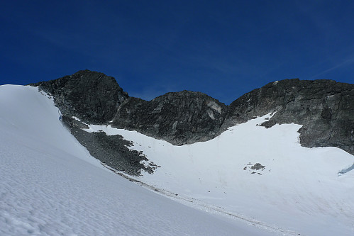 Fra venstre Veslebjørn, kulen på Bjørneggen og Bjørnungen