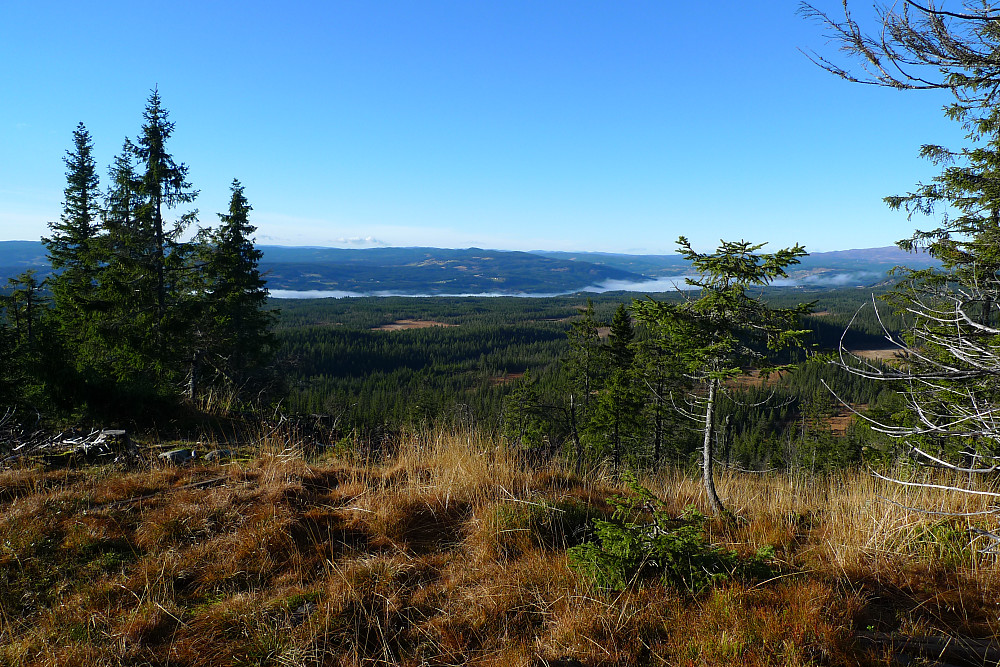 Flott dag i Oppland! Utsikt mot NV fra Ringsrudåsen