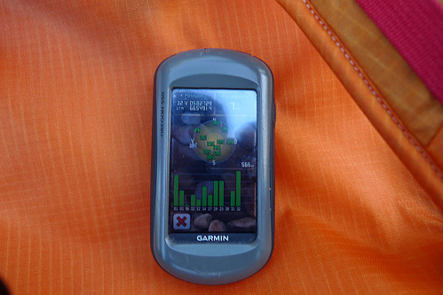 GPS på Kartverkets topp 582729 6654914