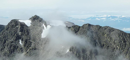 Storsmeden og Storsmeden Nord fra Veslesmeden 1.9.2012. Foto og tekst ved Tore Jyssum 2012/2016