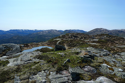 Storlifjellet med rester etter trig-merke
