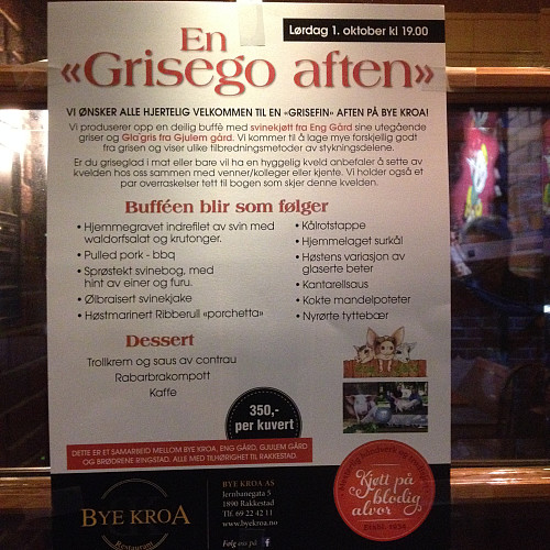 En grisego aften i Rakkestad