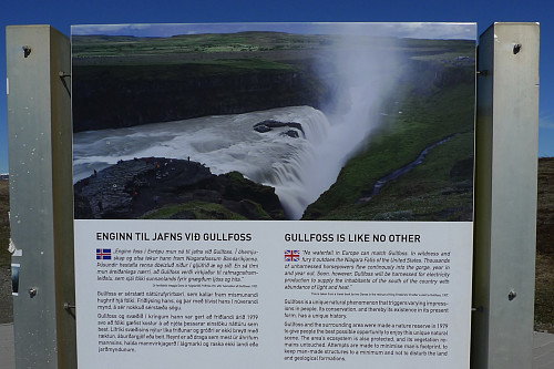 Gullfoss - vel verdt et besøk!