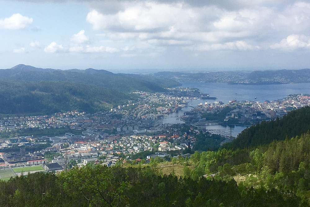 Vakre Bergen fra turen opp til Ulriken