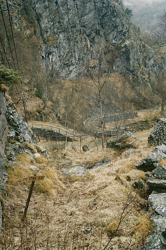 Nederste del av vegen ble bygget ferdig i 1793