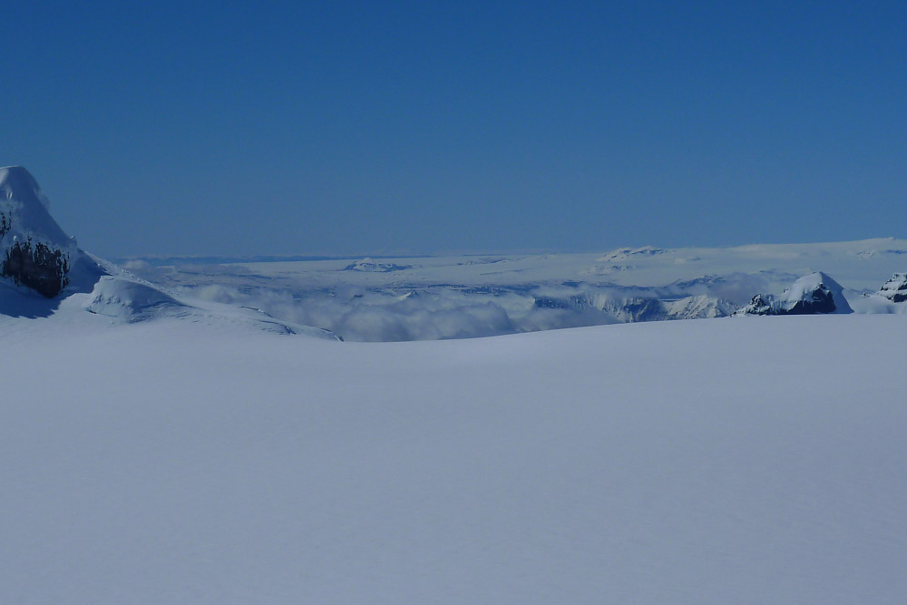 Utsikt vestover Vatnajökull