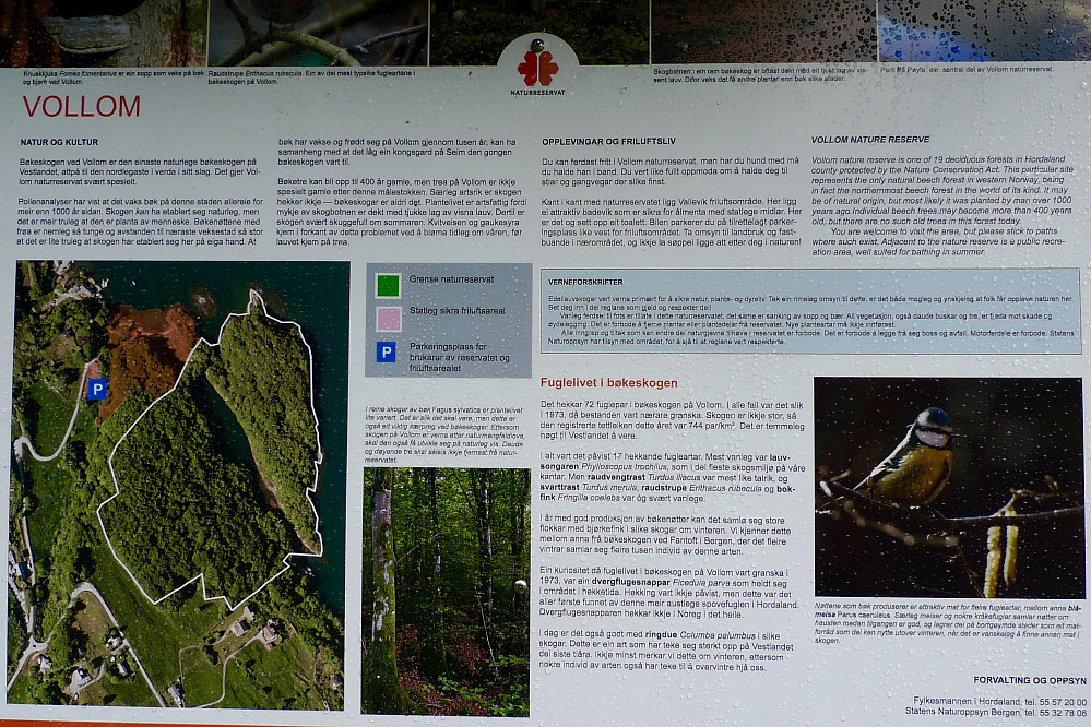 Infotavle på P-plassen