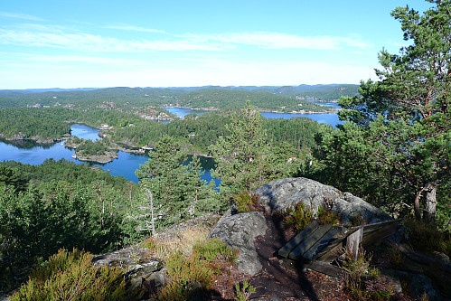 Utsikt mot NV fra Langøybratten