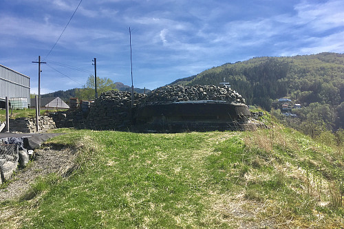 Bunkers med skyteskår