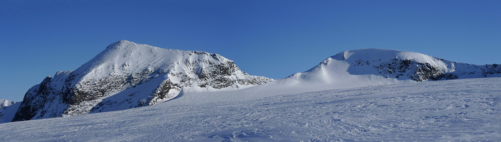 Nørdre Bukkeholstind og BHT V1 fra nord