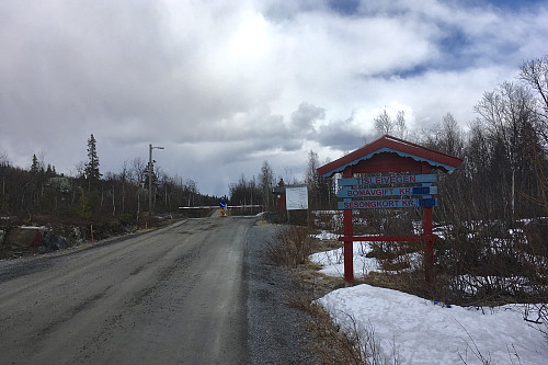 Automatbommen på NØ-siden av Tisleifjorden