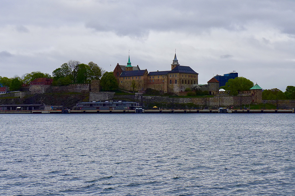 Akershus slott sett fra båten til Lindøya