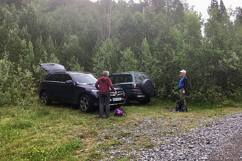 Parkeringen for turen til Innerbergsalen
