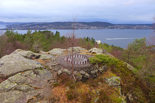 Utsikt vestover mot Askøy fra Ørneberget NV