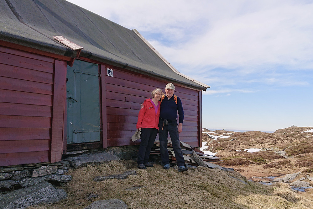 Astrid og meg ved Valhall - Byfjellene 82. Foto Helge