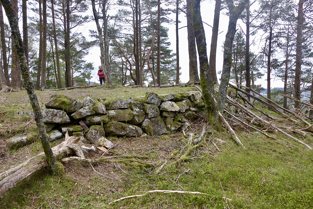 Oppe på flaten sør for der Gjerdehytten ligger det en flott tillaget "terrasse"