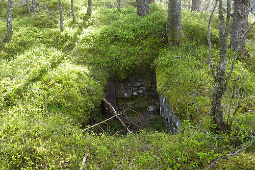 Kjellermuren mot nord