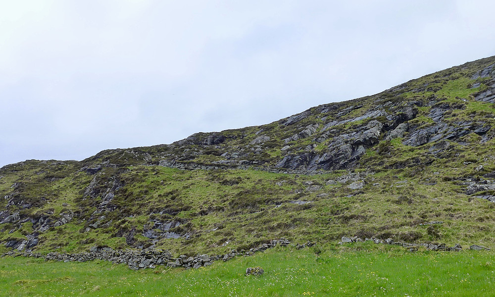 Oppmurt utmarksvei mot fjellet