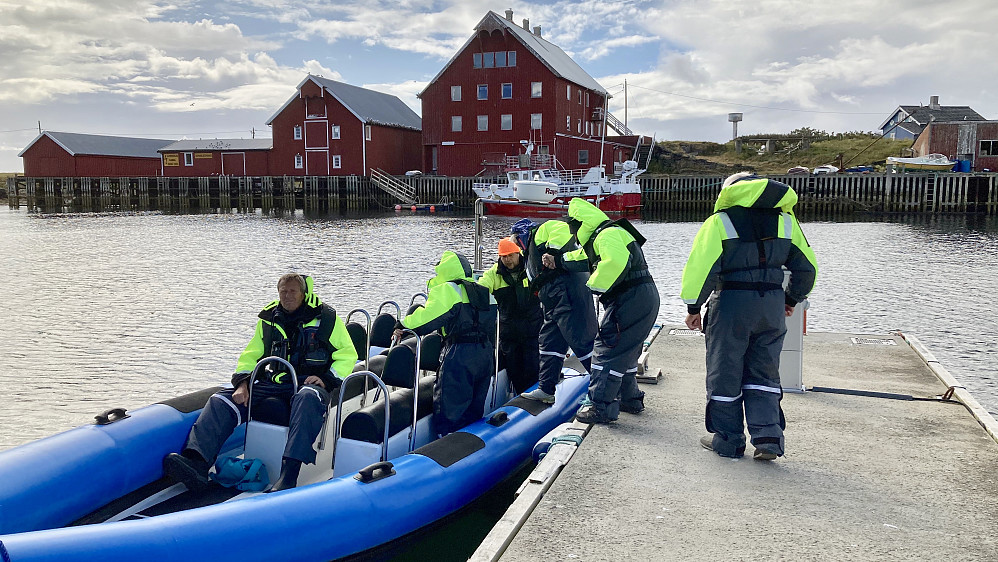 Noen av dagens RIB-turister!