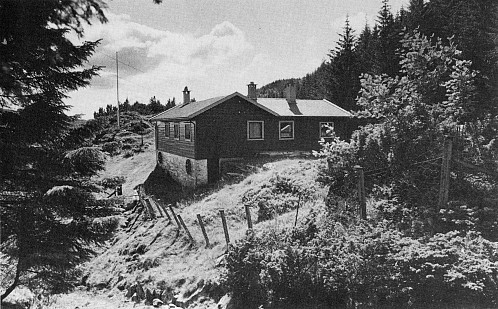 Hytten Fjellro på Bontveit i 1987. Foto: Jørn E. Seim