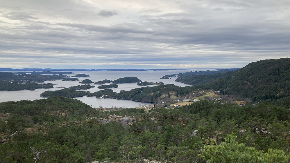 Utsikt vestover mot Lysefjorden
