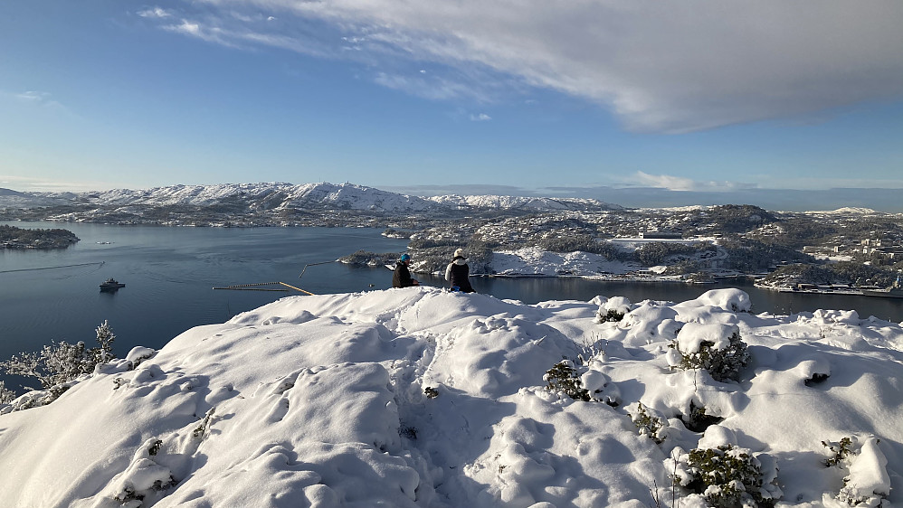 Utsikt fra Eldtona mot Liatårnet i Fjell