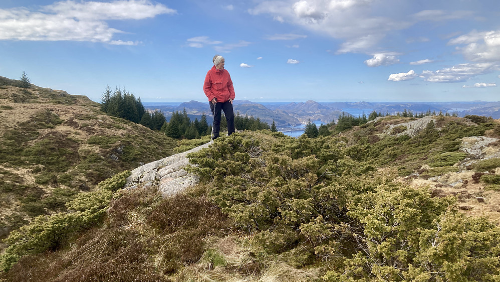 Astrid på høyden lengts mot NV på Bjørndalsrindane