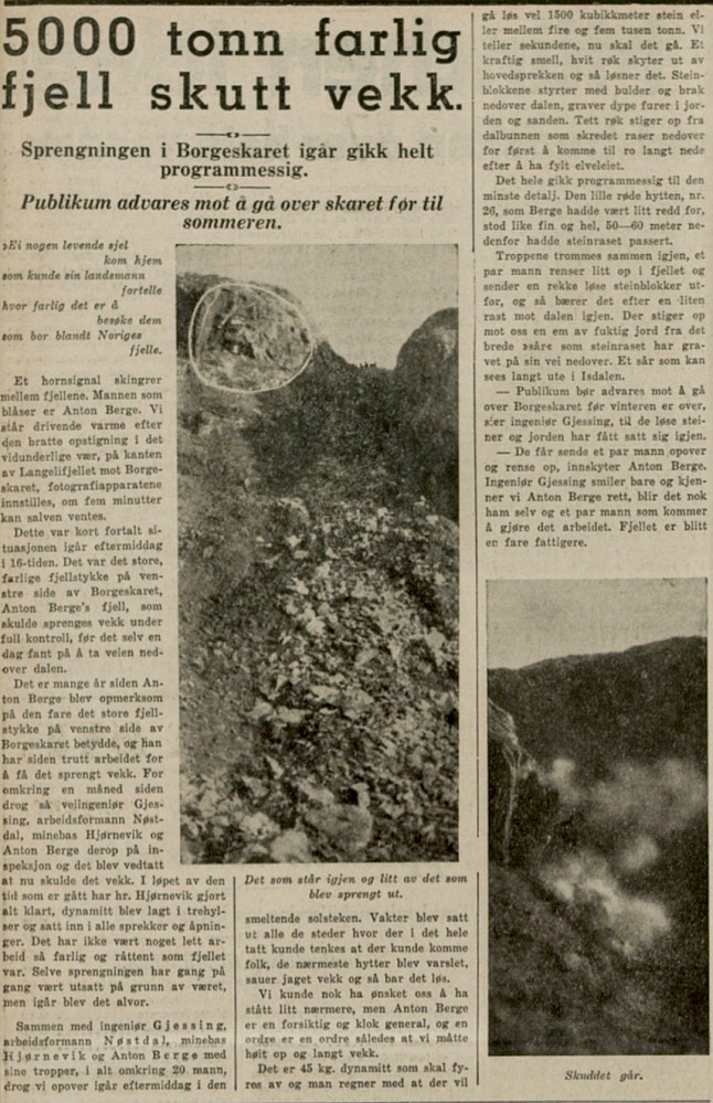 Bergens Tidende 29.september 1938